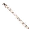 18ct White Gold Greek Key Bracelet 7"