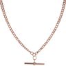 9ct Rose Gold Graduated Albert T-Bar Chain 20"