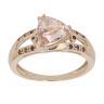 9ct Yellow Gold Rose Quartz and Garnet Fancy Ring