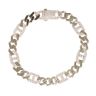 9ct Yellow Gold Cubic Zirconia Curb Bracelet 8"