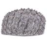 9ct White Gold 2.50ct Brilliant Cut Diamond Five Row Ring