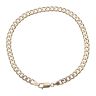 9ct Yellow Gold Curb Bracelet 10"