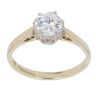 9ct Yellow Gold Cubic Zirconia Single Stone Ring