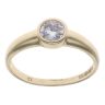 9ct Yellow Gold Cubic Zirconia Single Stone Ring