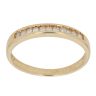 18ct Yellow Gold 0.15ct Diamond Half Eternity Ring