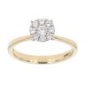 9ct Yellow Gold 0.33ct Diamond Cluster Ring
