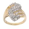 18ct Yellow Gold Brilliant and Baguette Cut 1.50ct Diamond Fancy Ring