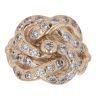 9ct Yellow Gold Cubic Zirconia Knot Ring