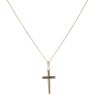 9ct Yellow Gold Cross Pendant and Chain 18"