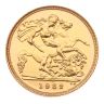 1982 Elizabeth II Decimal Portrait UK Half Sovereign Coin