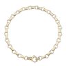 9ct Yellow and White Gold Fancy Bracelet 7.5"