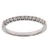 9ct White Gold 0.25ct Brilliant Cut Diamond Half Eternity Ring