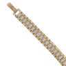 9ct Yellow Gold Cubic Zirconia Watch Style Bracelet 7.5"