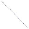 18ct White Gold 3.00ct Brilliant Cut Diamond And Sapphire Bracelet 7"