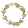 9ct Yellow Gold Tulip Bracelet 9.5"