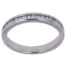 Palladium 0.25ct Baguette And Brilliant Cut Diamond Half Eternity Ring