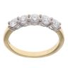 18ct Yellow Gold 0.75ct Brilliant Cut Diamond Five Stone Ring