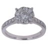 18ct White Gold 0.60ct Brilliant Cut Diamond Cluster Ring