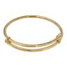 22ct Yellow Gold Children's Patterned Expanding Bangle
