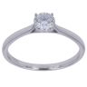 9ct White Gold 0.50ct Brilliant Cut Lab Grown Diamond Solitaire Ring