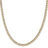 9ct Yellow Gold T-Bar Patterned Heart Rollerball Chain 22"