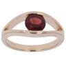 14ct Yellow Gold Garnet Single Stone Ring