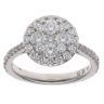 18ct White Gold 1.00ct Brilliant Cut Diamond Cluster Ring
