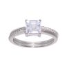 Sterling Silver Cubic Zirconia Dress Ring by Icesia