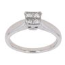 18ct White Gold 0.39ct Princess Cut Diamond Cluster Ring