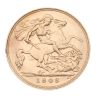 1908 Edward VII Large Head UK Half Sovereign Coin