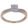 9ct Yellow Gold Cubic Zirconia Cluster Ring