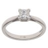 Platinum 0.60ct Princess Cut Diamond Solitaire Ring