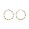 14ct Yellow Gold Large Twist Hoop Earrings