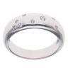 Silver Cubic Zirconia Bombe Ring