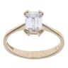 9ct Yellow Gold Cubic Zirconia Solitaire Ring