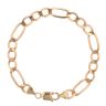 9ct Yellow Gold Figaro Bracelet 8"