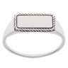 Silver Rectangle Signet Ring