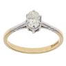 18ct Yellow Gold 0.50ct Oval Cut Diamond Solitaire Ring