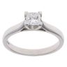 Platinum 0.55ct Princess Cut Diamond Solitaire Ring