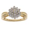 18ct Yellow Gold 0.50ct Brilliant Cut Diamond Cluster Ring