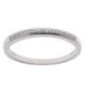 9ct White Gold 0.10ct Diamond Half Eternity Ring