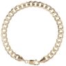9ct Yellow Gold Curb Bracelet 9"