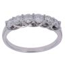 Platinum 1.00ct Brilliant Cut Diamond Half Eternity Ring