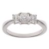 9ct White Gold 0.50ct Brilliant Cut Diamond Trilogy Ring