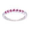 9ct White Gold Ruby Eternity Ring