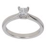 Platinum 0.35ct Princess Cut Diamond Solitaire Ring