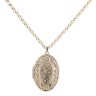 9ct Yellow Gold Patterned Locket And Chain 18"
