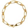 22ct Yellow Gold Duo Paperclip Fancy Bracelet 7"