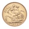 1902 Edward VII Large Head UK Full Sovereign Coin