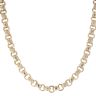 9ct Yellow Gold Patterned Belcher Chain 22"